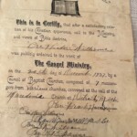 Theodore F. Williams Certificate of Ordination by Council of Baptist Churches, Detroit, MI Theodore F. Williams Certificate of Ordination by Council of Baptist Churches, Detroit, MI