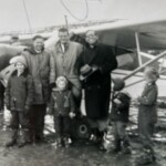Theodore F. Williams visiting Lanse au Loup, Labrador Newfoundland in 1962.