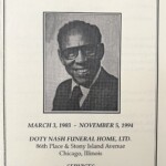 Theodore F. Williams Funeral Brochure Cover