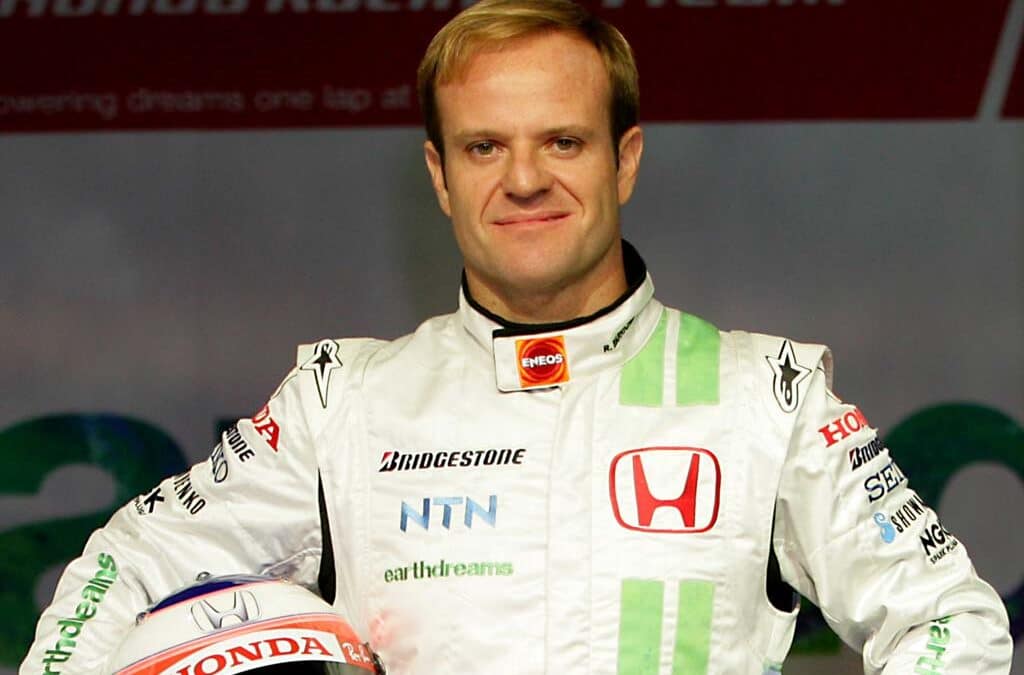 Formula One Racers Schumacher & Barrichello Too Close