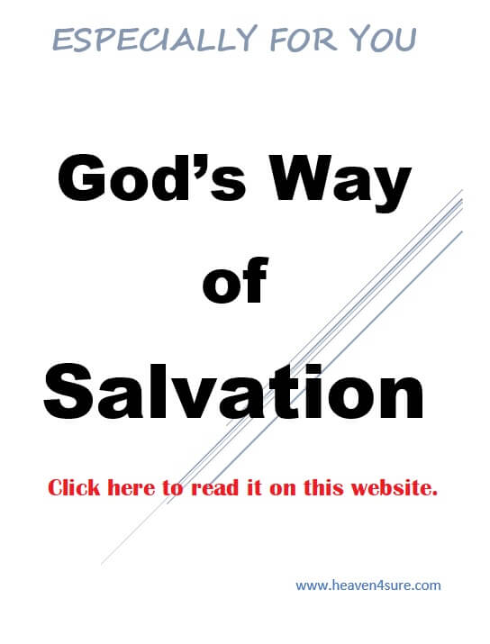 God's Way of Salvation  read it here