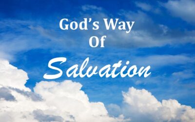 God’s Way Of Salvation