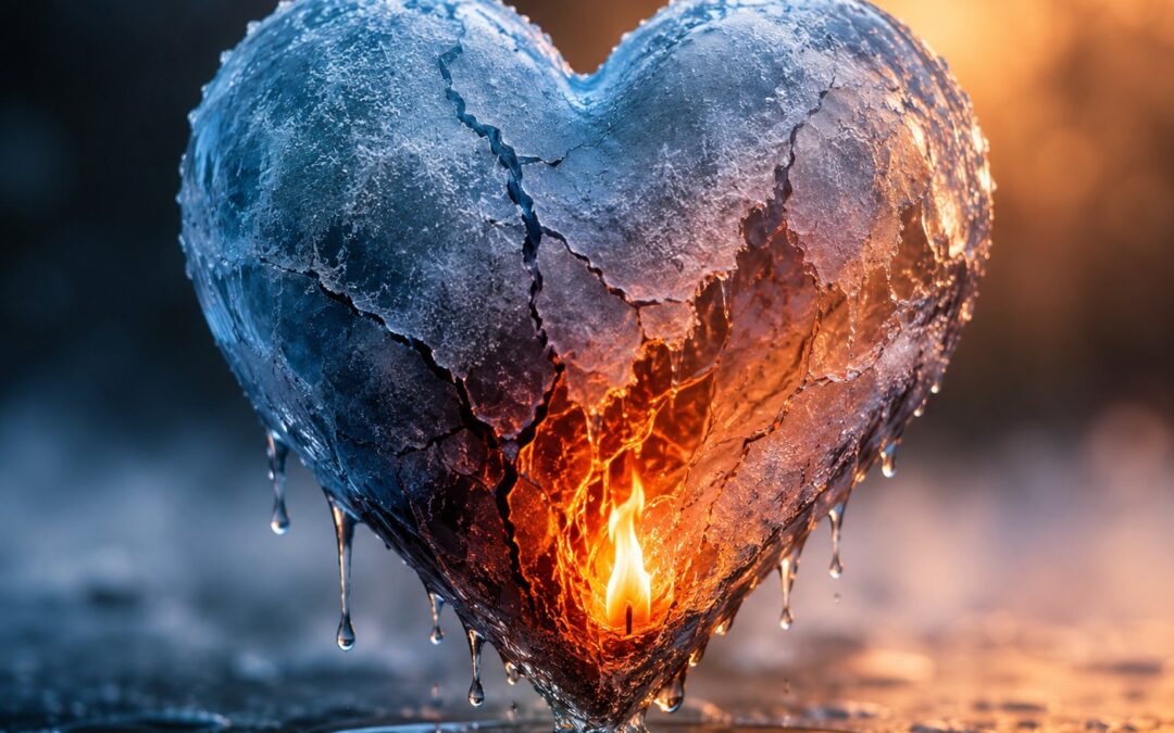 An ice cold heart can have the spiritual fire rekindled again. Yes, your heart can burn in devotion to Christ again