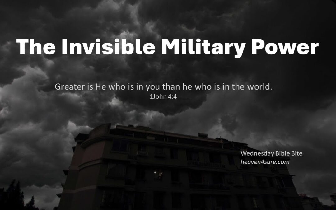 Darkness depicting the Invisible Military Power but there is One who is greater than Satan