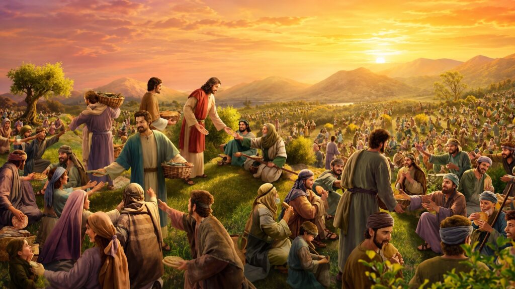 Jesus and the crowds