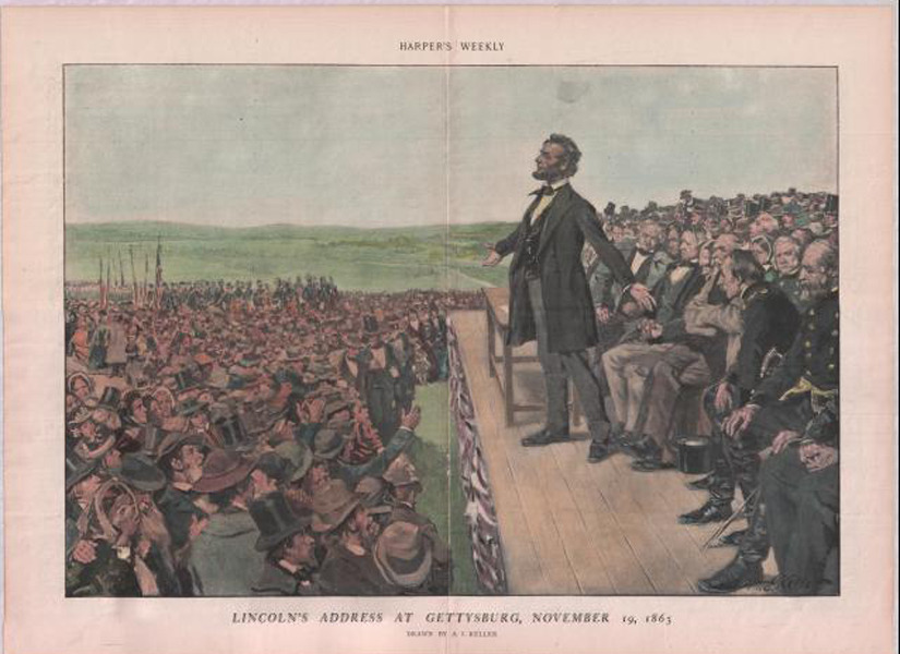 Lincoln's Gettysburg 271 word speech.