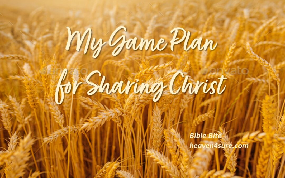 My Game Plan for Sharing Christ
