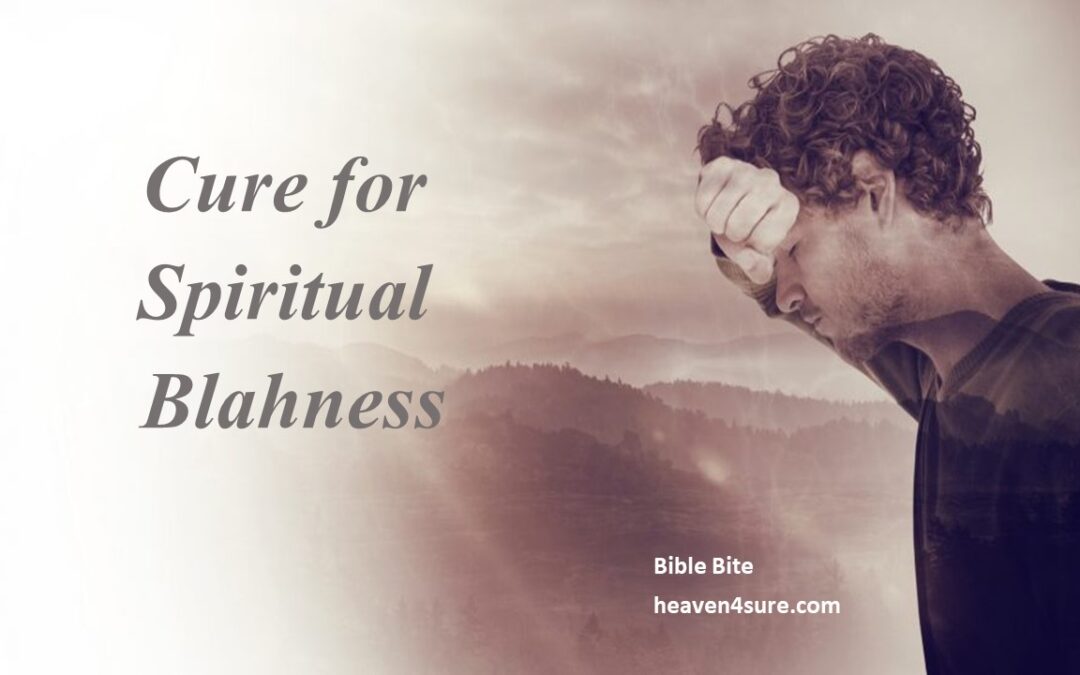 Cure for Spiritual Blahness